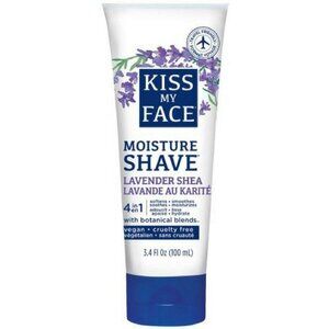 Kiss My Face Moisture Shave Cream Lavender Shea 3.4 fl.oz
